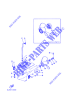 CARTER INFERIEUR ET TRANSMISSION 2 pour Yamaha 20D Manual Starter, Tiller Handle, Manual Tilt, Pre-Mixing, Shaft 15