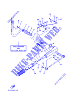 DIRECTION pour Yamaha 20M Manual Start, Manual Tilt, Tiller Control, Shaft 15