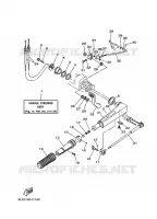 DIRECTION pour Yamaha 20M Manual Start, Manual Tilt, Tiller Control, Shaft 15