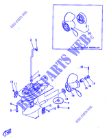 CARTER INFERIEUR ET TRANSMISSION pour Yamaha 20D 2 Stroke, Manual Starter, Tiller Handle de 1998