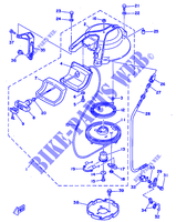 DEMARREUR KICK pour Yamaha 20D 2 Stroke, Manual Starter, Tiller Handle de 1998