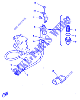 RESERVOIR A ESSENCE pour Yamaha 20D 2 Stroke, Manual Starter, Tiller Handle de 1998