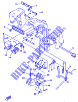 SUPPORT 2 pour Yamaha 20D 2 Stroke, Manual Starter, Tiller Handle de 1998