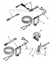 PIÈCES OPTIONNELLES 1 pour Yamaha 20D 2 Stroke, Electric Start, Oil injection de 1992