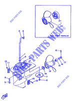 CARTER INFERIEUR ET TRANSMISSION 2 pour Yamaha 20D 2 Stroke, Electric Start, Oil injection de 1991