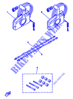BOITIER DE COMMANDE A DISTANCE pour Yamaha 20D 2 Stroke, Manual Starter de 1988