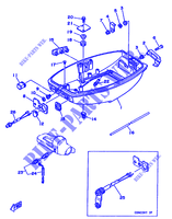 CARENAGE INFERIEUR pour Yamaha 20D 2 Stroke, Manual Starter de 1988