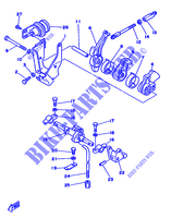 COMMANDE D'ACCELERATEUR pour Yamaha 20D 2 Stroke, Manual Starter de 1988