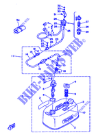 RESERVOIR A ESSENCE pour Yamaha 20D 2 Stroke, Manual Starter de 1988