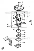 STATOR pour Yamaha 20D 2 Stroke, Manual Starter de 1988