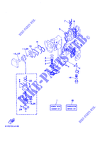 KIT DE REPARATION 1 pour Yamaha 25B Manual Starter, Tilller Handle, Manual Tilt, Pre-Mixing, Shaft 15