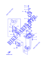 CARTER SUPERIEUR pour Yamaha 25B Manual Starter, Tiller Handle, Manual Tilt, Shaft 20