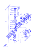 VILEBREQUIN / PISTON pour Yamaha 25B Manual Starter, Tiller Handle, Manual Tilt, Shaft 20