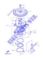 GENERATEUR pour Yamaha 25B Manual Starter, Tilller Handle, Manual Tilt, Shaft 15
