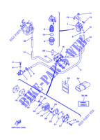 RESERVOIR A ESSENCE pour Yamaha 25B Manual Starter, Tilller Handle, Manual Tilt, Shaft 15