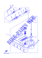 RESERVOIR A CARBURANT pour Yamaha 25B Manual Starter, Tilller Handle, Manual Tilt, Pre-Mixing, Shaft 15