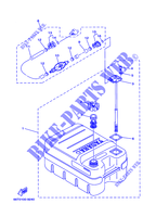 RESERVOIR A CARBURANT pour Yamaha 25B Manual Starter, Tiller Handle, Manual Tilt, Pre-Mixing, Shaft 20
