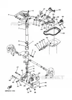 SUPPORT 2 pour Yamaha 25B 2 Stroke de 2002