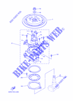 GENERATEUR pour Yamaha 25B Manual Starter, Tilller Handle, Manual Tilt, Pre-Mixing, Shaft 15