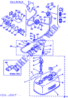 RESERVOIR A ESSENCE pour Yamaha 25D 2 Stroke de 1985