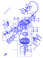 DEMARREUR KICK pour Yamaha 25D 2 Stroke, Electric Start de 1992