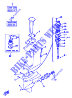 KIT DE REPARATION 2 pour Yamaha 25D 2 Stroke, Electric Start de 1992