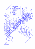CYLINDRE / CARTER MOTEUR pour Yamaha 25N Manual Starter, Tiller Handle, Manual Tilt, Oil injection, Shaft 20