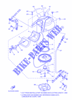 DEMARREUR KICK pour Yamaha 25N Manual Starter, Tiller Handle, Manual Tilt, Oil injection, Shaft 20