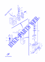 PIECES D'ENTRETIEN pour Yamaha 25N Manual Starter, Tiller Handle, Manual Tilt, Oil injection, Shaft 20
