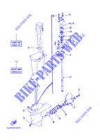 KIT DE REPARATION 2 pour Yamaha 25N Manual Starter, Tiller Handle, Manual Trim & Tilt, Oil injection, Shaft 15