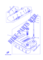 RESERVOIR A CARBURANT 2 pour Yamaha 25N Manual Starter, Tiller Handle, Manual Tilt, Oil injection, Shaft 20