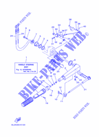 DIRECTION pour Yamaha 25N Manual Starter, Tilller Handle, Manual Tilt, Pre-Mixing, Shaft 15