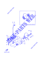 CARTER INFERIEUR ET TRANSMISSION 2 pour Yamaha 25N Manual Starter, Tilller Handle, Manual Tilt, Pre-Mixing, Shaft 20