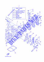 CYLINDRE / CARTER MOTEUR pour Yamaha 25N Manual Starter, Tilller Handle, Manual Tilt, Pre-Mixing, Shaft 20