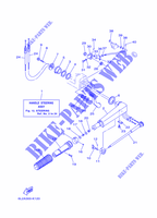 DIRECTION pour Yamaha 25N Manual Starter, Tiller Handle, Manual Tilt, Pre-Mixing, Shaft 15
