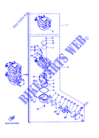 CARBURATEUR pour Yamaha 25N Manual Starter, Tiller Handle, Manual Tilt, Pre-Mixing, Shaft 20