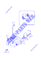 CARTER INFERIEUR ET TRANSMISSION 2 pour Yamaha 25N Manual Starter, Tiller Handle, Manual Tilt, Pre-Mixing, Shaft 20