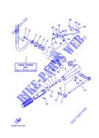 DIRECTION pour Yamaha 25M Manual Starter, Tiller Handle, Manual Tilt, Pre-Mixing, Shaft 15