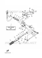 DIRECTION pour Yamaha 25M Manual Starter, Tiller Handle, Manual Tilt, Pre-Mixing, Shaft 15