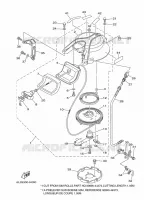 DEMARREUR KICK pour Yamaha 25N Manual Starter, Tiller Handle, Manual Tilt, Pre-Mixing, Shaft 20