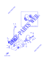 CARTER INFERIEUR ET TRANSMISSION 2 pour Yamaha 25N Manual Starter, Tiller Handle, Manual Tilt, Pre-Mixing, Shaft 15