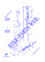 KIT DE REPARATION 2 pour Yamaha 25N Manual Starter, Tiller Handle, Manual Tilt, Pre-Mixing, Shaft 15