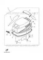 CAPOT SUPERIEUR pour Yamaha 25N 2 Stroke, 3 Cylinder de 2007