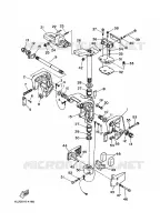 SUPPORT 1 pour Yamaha 25N 2 Stroke, 3 Cylinder de 2007