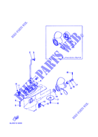 CARTER INFERIEUR ET TRANSMISSION 2 pour Yamaha 25N Manual Starter, Tiller Handle, Manual Tilt, Pre-Mixing, Shaft 15