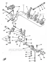 COMMANDE D'ACCELERATEUR 1 pour Yamaha 25N 2 Stroke, 3 Cylinder de 1998