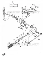 DIRECTION pour Yamaha 25N 2 Stroke, 3 Cylinder de 1998