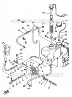 POMPE A HUILE pour Yamaha 25N 2 Stroke, 3 Cylinder de 1998