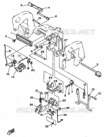 SUPPORT 2 pour Yamaha 25N 2 Stroke, 3 Cylinder de 1998