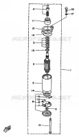 PIÈCES OPTIONNELLES 1 pour Yamaha 25N 2 Stroke, 3 Cylinder de 1994